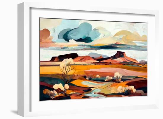 Arizona Landscape-Avril Anouilh-Framed Art Print