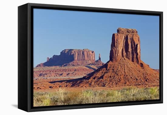 Arizona, Monument Valley, East Mitten Butte and Saddleback Mesa-Jamie & Judy Wild-Framed Premier Image Canvas