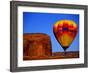 Arizona, Monument Valley, Hot Air Balloon-Russell Burden-Framed Photographic Print
