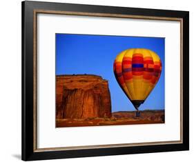 Arizona, Monument Valley, Hot Air Balloon-Russell Burden-Framed Photographic Print