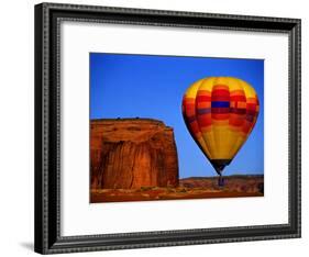 Arizona, Monument Valley, Hot Air Balloon-Russell Burden-Framed Photographic Print