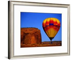 Arizona, Monument Valley, Hot Air Balloon-Russell Burden-Framed Photographic Print