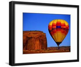 Arizona, Monument Valley, Hot Air Balloon-Russell Burden-Framed Photographic Print