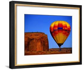 Arizona, Monument Valley, Hot Air Balloon-Russell Burden-Framed Photographic Print