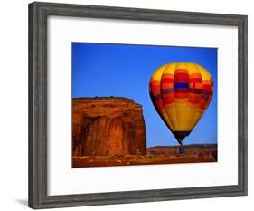 Arizona, Monument Valley, Hot Air Balloon-Russell Burden-Framed Photographic Print