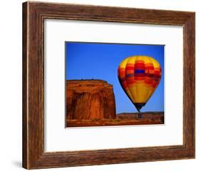 Arizona, Monument Valley, Hot Air Balloon-Russell Burden-Framed Photographic Print