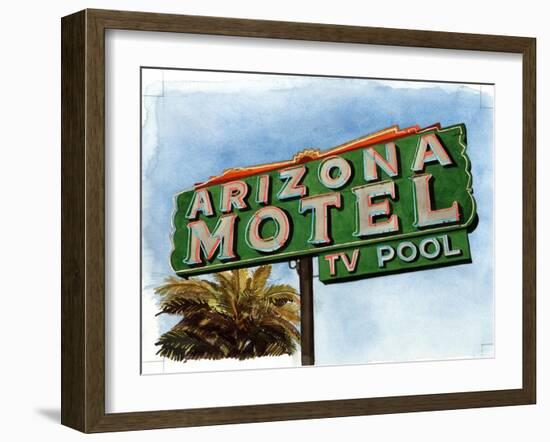 Arizona Motel on 6th Avenue, 2004-Lucy Masterman-Framed Giclee Print