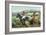 Arizona - Navajo Men on Horseback-Lantern Press-Framed Art Print