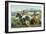 Arizona - Navajo Men on Horseback-Lantern Press-Framed Art Print