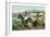 Arizona - Navajo Men on Horseback-Lantern Press-Framed Art Print