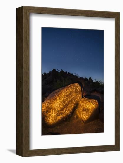 Arizona, Painted Rock Petroglyph Site. Rocks Covered with Petroglyphs-Cathy & Gordon Illg-Framed Photographic Print