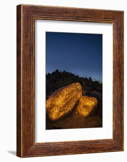 Arizona, Painted Rock Petroglyph Site. Rocks Covered with Petroglyphs-Cathy & Gordon Illg-Framed Photographic Print