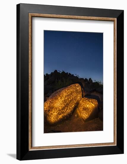 Arizona, Painted Rock Petroglyph Site. Rocks Covered with Petroglyphs-Cathy & Gordon Illg-Framed Photographic Print