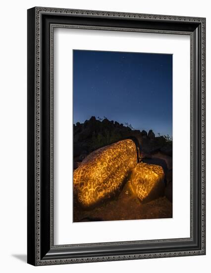 Arizona, Painted Rock Petroglyph Site. Rocks Covered with Petroglyphs-Cathy & Gordon Illg-Framed Photographic Print