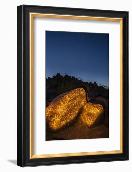 Arizona, Painted Rock Petroglyph Site. Rocks Covered with Petroglyphs-Cathy & Gordon Illg-Framed Photographic Print