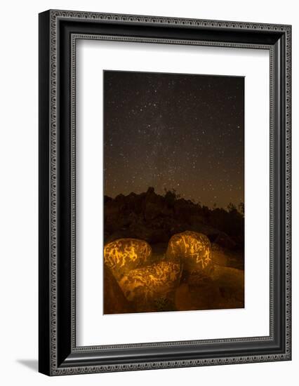 Arizona, Painted Rock Petroglyph Site. Rocks Covered with Petroglyphs-Cathy & Gordon Illg-Framed Photographic Print