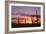 Arizona, Saguaro National Park, Saguaro Cacti are Silhouetted at Sunset in the Tucson Mountains-John Barger-Framed Photographic Print