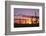 Arizona, Saguaro National Park, Saguaro Cacti are Silhouetted at Sunset in the Tucson Mountains-John Barger-Framed Photographic Print