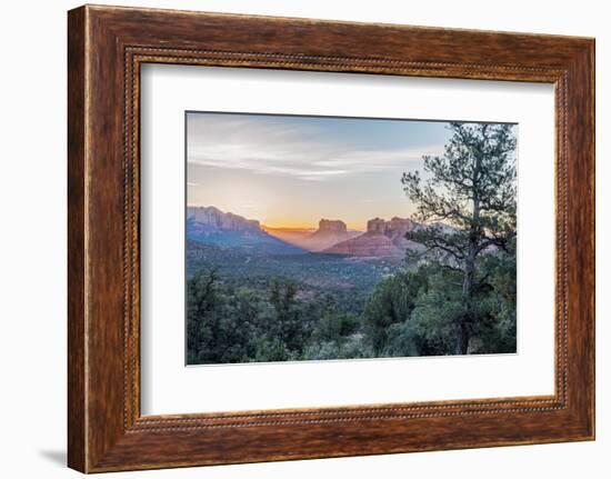 Arizona, Sedona. Cathedral Rock at sunrise-Rob Tilley-Framed Photographic Print