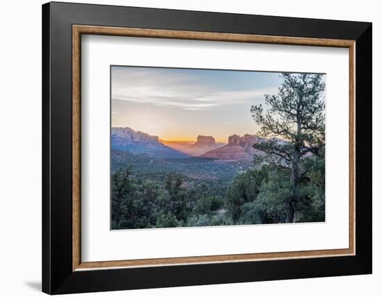 Arizona, Sedona. Cathedral Rock at sunrise-Rob Tilley-Framed Photographic Print