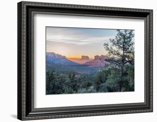 Arizona, Sedona. Cathedral Rock at sunrise-Rob Tilley-Framed Photographic Print