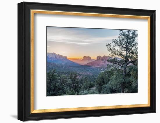 Arizona, Sedona. Cathedral Rock at sunrise-Rob Tilley-Framed Photographic Print