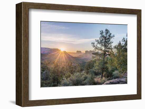 Arizona, Sedona. Cathedral Rock at sunrise-Rob Tilley-Framed Photographic Print