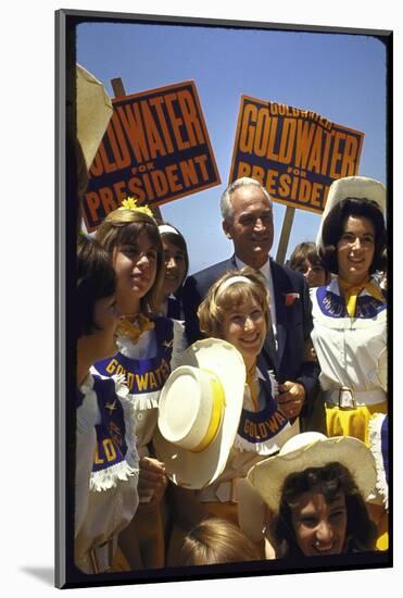 Arizona Sen. Barry Goldwater Campaignigg for Republican Presidential Nomination-Art Rickerby-Mounted Photographic Print