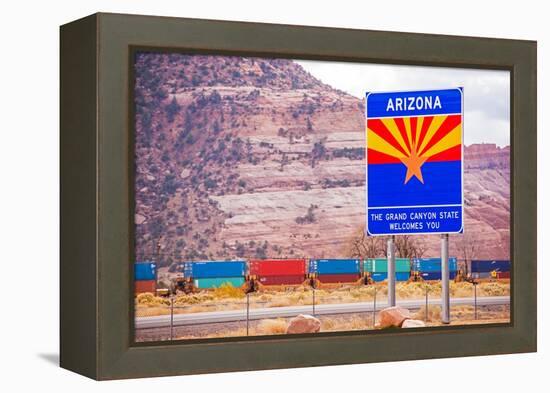 Arizona State Entrance Sign-duallogic-Framed Premier Image Canvas