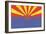 Arizona State Flag-Lantern Press-Framed Art Print