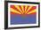 Arizona State Flag-Lantern Press-Framed Art Print