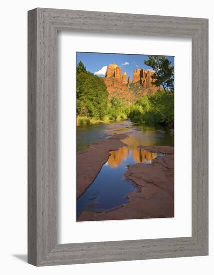 Arizona. Summer Evening at Red Rock Crossing Near Sedona-Judith Zimmerman-Framed Photographic Print