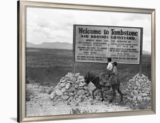 Arizona: Tombstone, 1937-Dorothea Lange-Framed Giclee Print