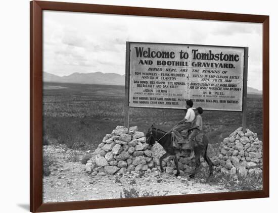 Arizona: Tombstone, 1937-Dorothea Lange-Framed Giclee Print