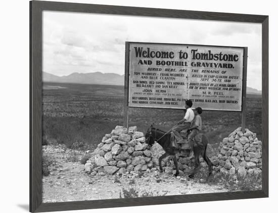 Arizona: Tombstone, 1937-Dorothea Lange-Framed Giclee Print