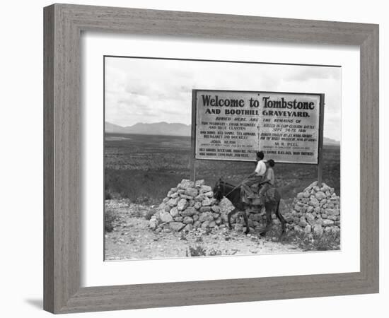 Arizona: Tombstone, 1937-Dorothea Lange-Framed Giclee Print