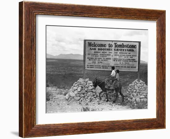 Arizona: Tombstone, 1937-Dorothea Lange-Framed Giclee Print