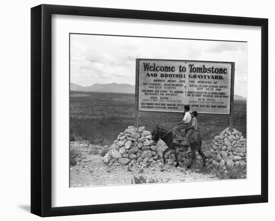 Arizona: Tombstone, 1937-Dorothea Lange-Framed Giclee Print