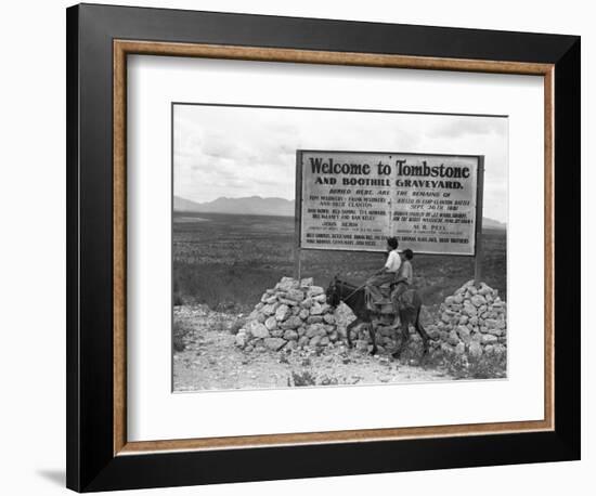 Arizona: Tombstone, 1937-Dorothea Lange-Framed Premium Giclee Print