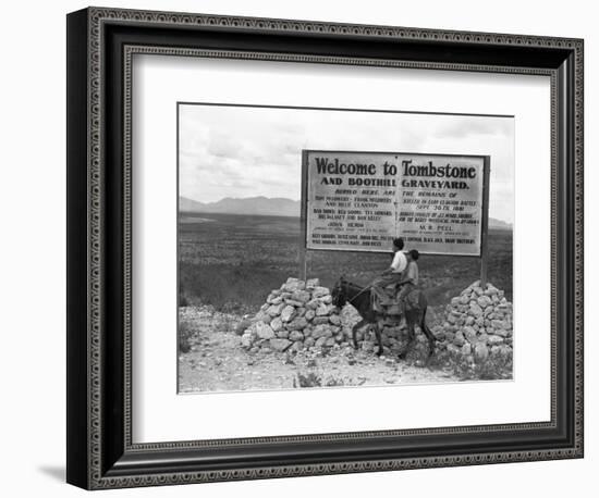 Arizona: Tombstone, 1937-Dorothea Lange-Framed Premium Giclee Print