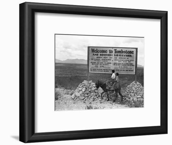 Arizona: Tombstone, 1937-Dorothea Lange-Framed Premium Giclee Print