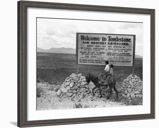 Arizona: Tombstone, 1937-Dorothea Lange-Framed Giclee Print