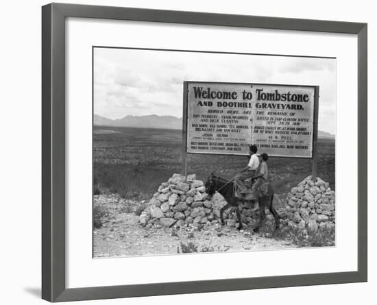 Arizona: Tombstone, 1937-Dorothea Lange-Framed Giclee Print