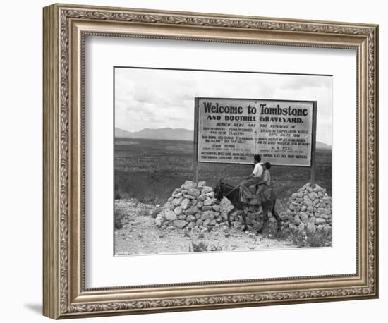 Arizona: Tombstone, 1937-Dorothea Lange-Framed Giclee Print