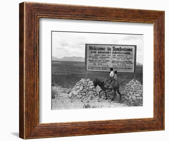 Arizona: Tombstone, 1937-Dorothea Lange-Framed Giclee Print