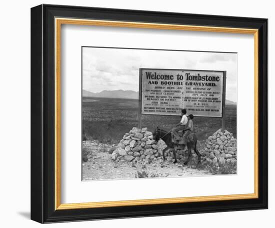 Arizona: Tombstone, 1937-Dorothea Lange-Framed Giclee Print