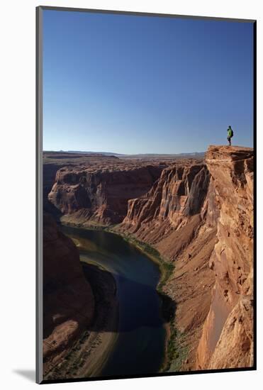 Arizona, Tourists at Overlook to the Colorado River at Horseshoe Bend-David Wall-Mounted Photographic Print