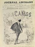 Front Page of 'Le Journal Amusant', with a Caricature of Don Carlos-Arjou Henri Darfou-Premier Image Canvas