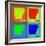 Arkansas Pop Art Map 1-NaxArt-Framed Premium Giclee Print