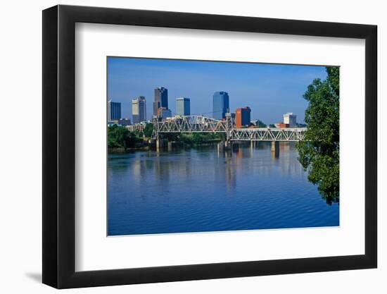 Arkansas River view from North Little Rock, Little Rock, Arkansas-null-Framed Photographic Print